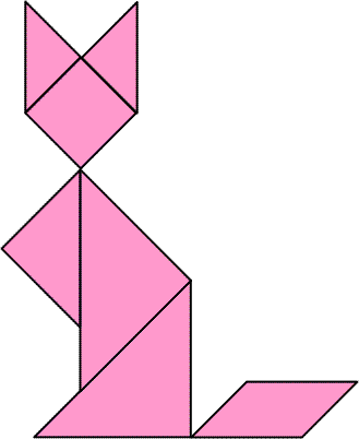 gatto tangram