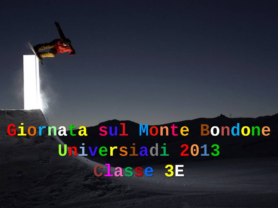 3e universiadi