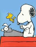 snoopy scrive